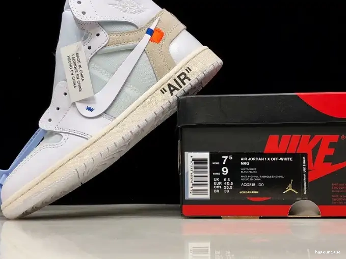 HYPE Retro 1 White Jordan High AQ0818-100 Off-White Air 0613